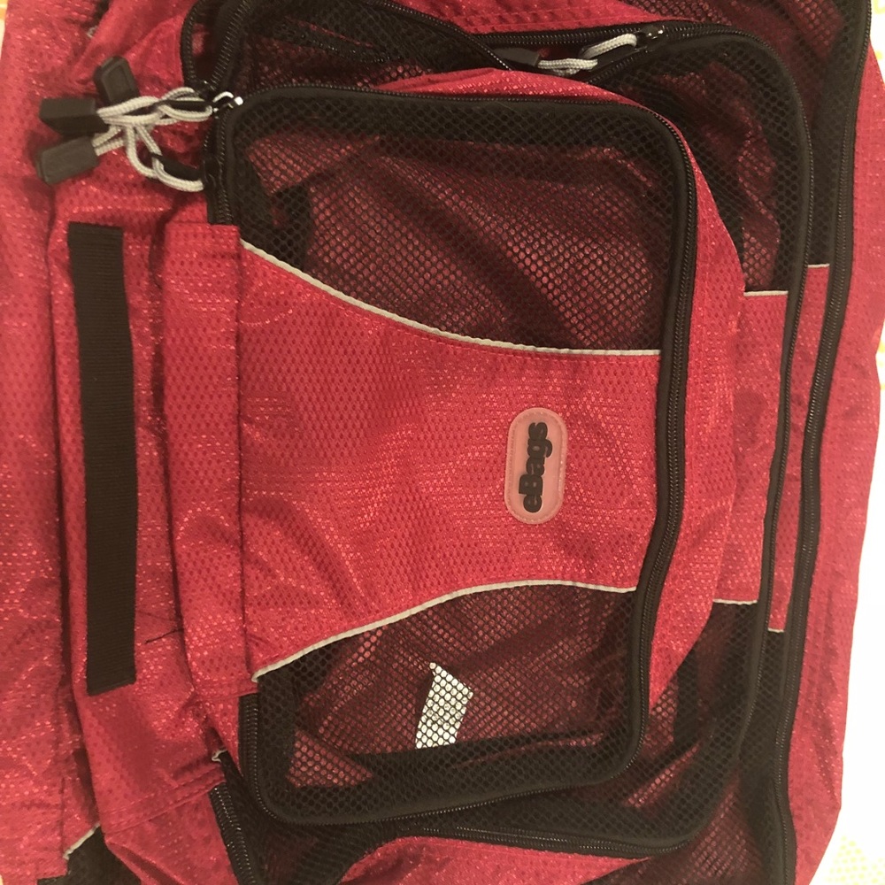 eBags packing cubes, red, set of 3